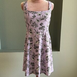 The Vanity Room Fit and Flair Floral Dress